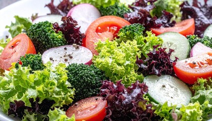 美容と健康に効くフレッシュベジタブルサラダ1