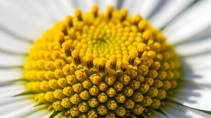 Close-up of white and yellow daisy.