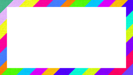 切った布のフレームデザイン