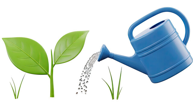 Watering a Sprout - Powered by Adobe