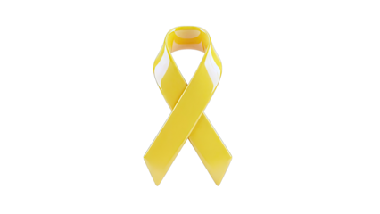 Yellow awareness ribbon