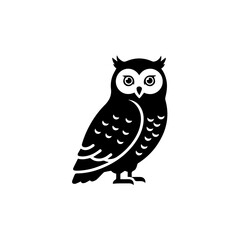 Illustrated owl silhouette