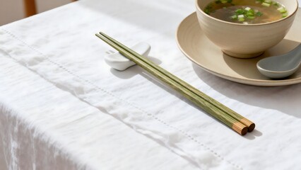 ChopsticksSoupBowlTableSetting