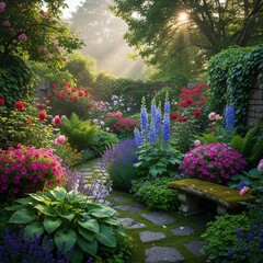 Gardens in Bloom Hidden gardens come to life with vibrant flower