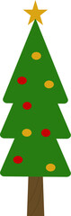 christmas tree vector illustration