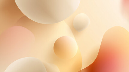 Abstract soft geometric background in warm pastel colors for modern design with copy space