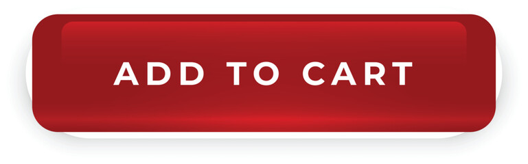 Add to Cart Button &ndash; Red Ecommerce Call to Action Icon