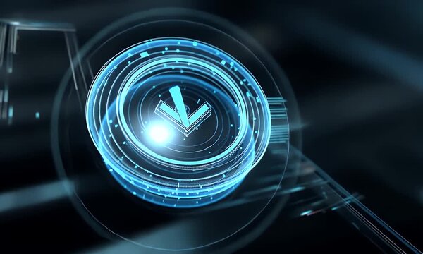 Abstract representation of a cryptographic digital token icon floating in a dark digital space with subtle grid patterns and glowing elements