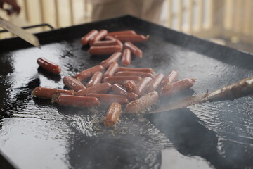 鉄板焼きソーセージ