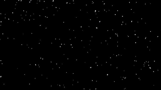 Minimal Falling Snow on Black &ndash; Clean Seamless Loop Background (4K 60fps)