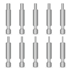 Hexagon screwdriver bit set