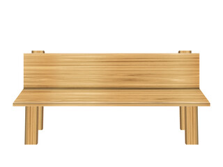 Wooden bench