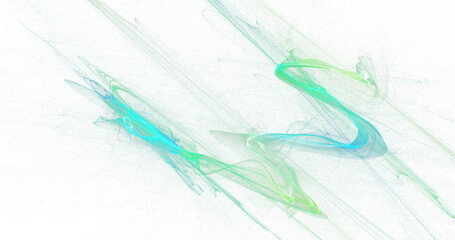 Sharp diagonal streaks of cyan and lime smoke forming energetic paths on white, light high-speed abstract motion artwork, crisp high resolution PNG background for futuristic, tech and sports graphics
