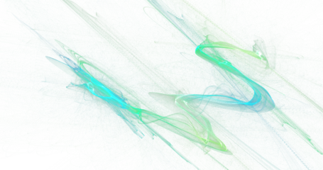 Sharp diagonal streaks of cyan and lime smoke forming energetic paths on white, light high-speed abstract motion artwork, crisp high resolution PNG background for futuristic, tech and sports graphics
