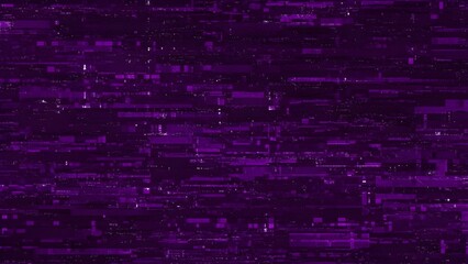Vibrant purple digital background with futuristic glitch effect