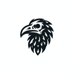 Obraz premium Skull Crow Logo
