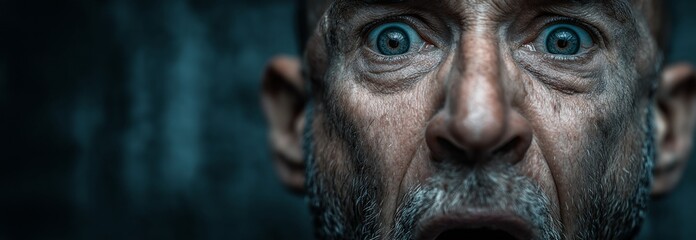 Obraz premium A guy or someone who exhibits Madman, lunatic, crazy, breakdown, lose it, or mad feelings.