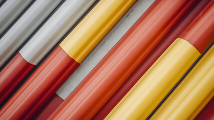 Abstract Background Image of Colorful Cylinders