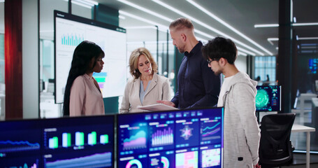 Analytic Team Of Diverse Professionals Meet