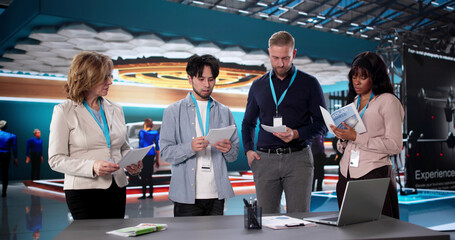 Professional Young Woman Coaching Diverse Team