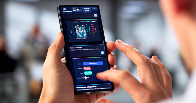 Young Hispanic Financial Analyst Reviewing Data Analytics - Powered by Adobe