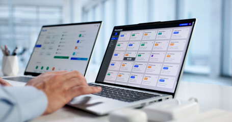 Man Organizing Contracts And Invoices