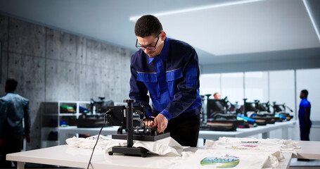 Custom Shirt Designer Uses Heat Press Transfer