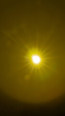 Obraz premium Sun flare on the black background