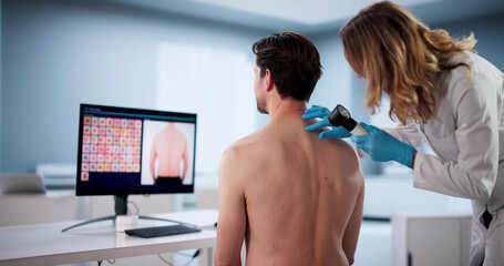 Virtual Skin Examination For Mole, Acne