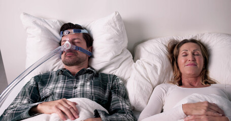 Restful Sleep For Tired Man With Sleep Apnea