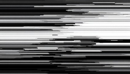 Abstract grayscale image with horizontal lines of varying tones and length