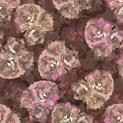 Abstract watercolor flower creative  allover design new concept textile design digital creators art design repeating seamless floral pattern design dark brown colour background stock design 