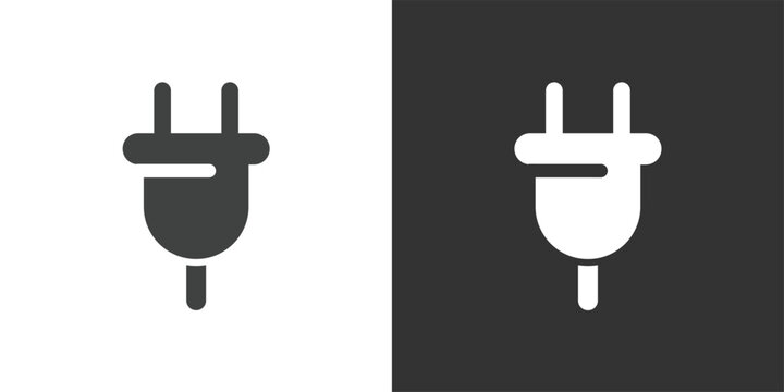 Electric Plug icon. Solid glyph series icon