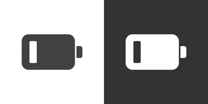 Low Battery icon. Solid glyph series icon