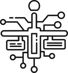 Obraz premium Abstract Digital Network Circuit Board Technology Concept.