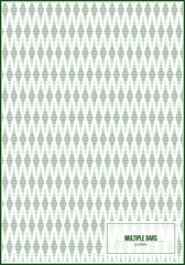unique pattern of monochrome horizontal green bars