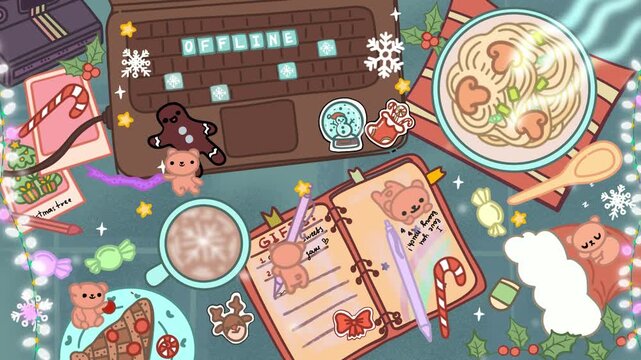 Twitch Animated Screens with Cute Bears, Lofi Christmas Stream Overlay, Animated Screen Stream, Stream Overlay, Stream Scenes, Twitch Overlay,  BRB, Starting Soon, Ending Soon, Thanks for Watching,