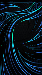 Background with blue and green gradient line color theme