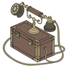 old fashioned telephone