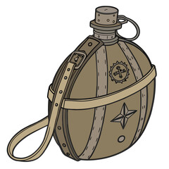 old wine barrel isolated