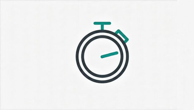 Animated Icon Quick Response. suitable for Feedback symbol. Outline element on white background. 4K video