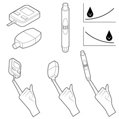 採血用穿刺器具（白黒)