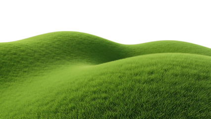 Lush green rolling hills and grassy landscape background image
