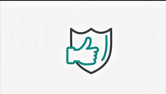 Animated Icon Reliable. suitable for Feedback symbol. Outline element on white background. 4K video