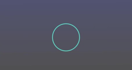 Animation of circles and spots over green background - Powered by Adobe