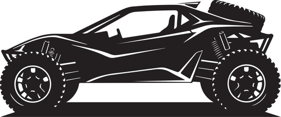 Black Police Car Silhouette Vector