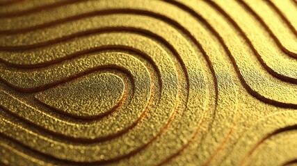 Dynamic gold pattern showcasing luxurious and intricate algorithmic texture, perfect for modern backdrops and sophisticated graphic design projects.