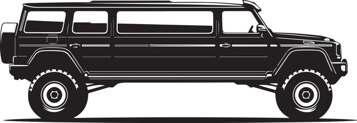 Black Police Car Silhouette Vector