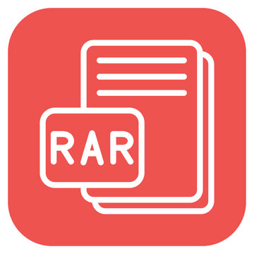 Vector Design RAR Icon Style