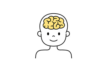 人間の脳のイラスト